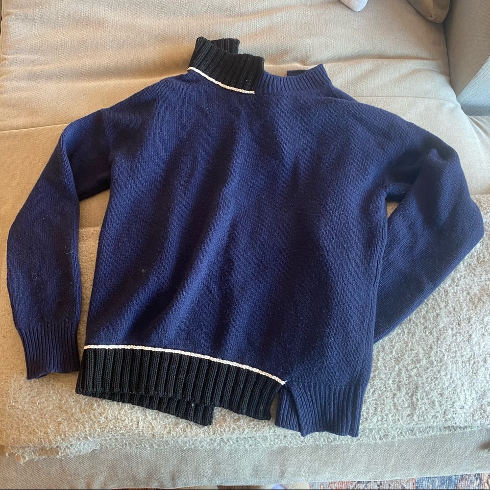Marni Asymmetric Open-Back Knit Sweater
